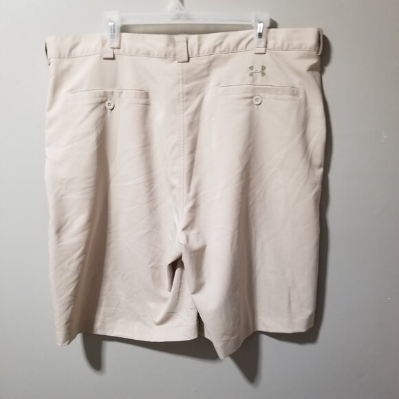Under Armour Tan Shorts Flat Front Lightweight Summer Golf Men's 40 - Picture 6 of 6
